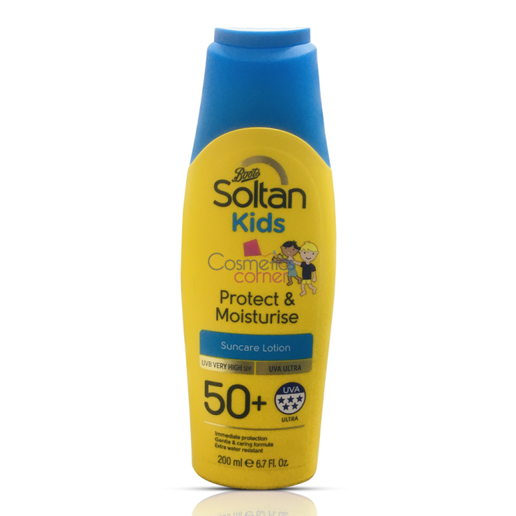 Boots Soltan Kids Protect & Moisturise Suncare Lotion SPF50+ 200ml